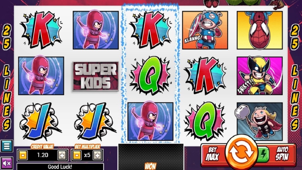 Screenshot of Super Kids slot from Top Trend Gaming