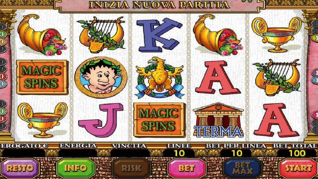 Screenshot of Sweet Rome slot from Octavian