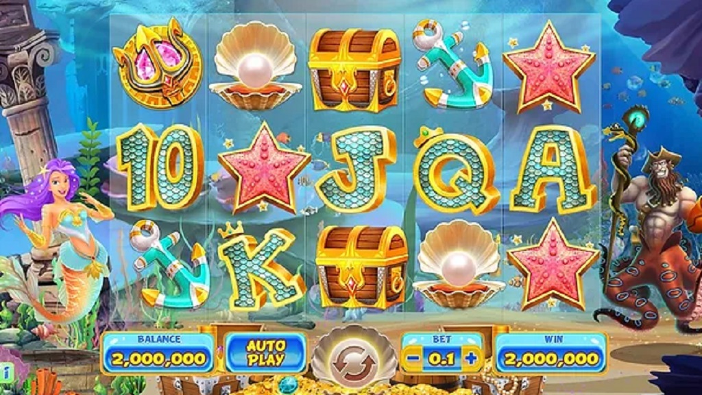 Screenshot of The Deep Sea Saga slot from Pirates Gold Studios