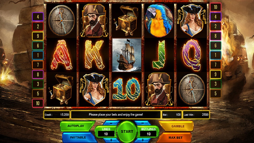 Screenshot of The Legend of Pirates slot from Platin Gaming