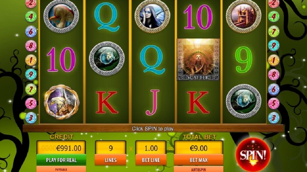 Screenshot of The Legend of Unicorn slot from Viaden