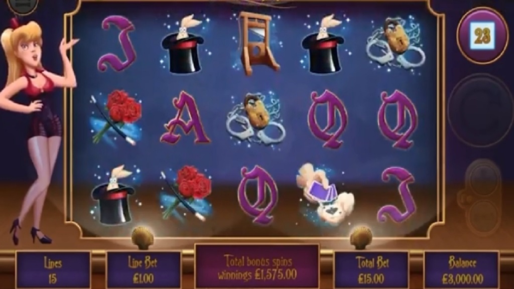 Screenshot of The Showman slot from MutuelPlay