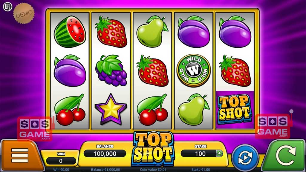 Screenshot of Top Shot slot from Air Dice