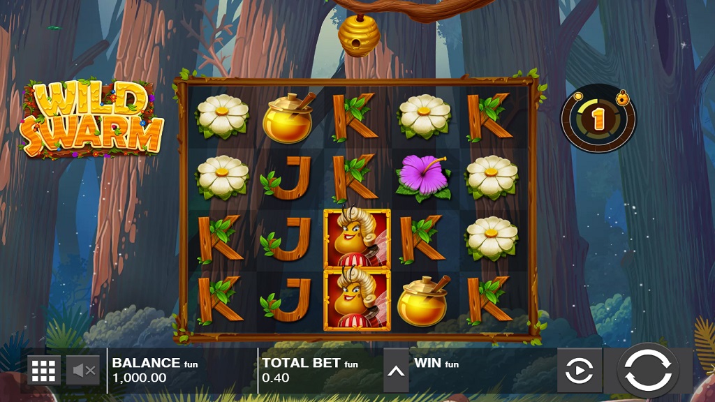 Screenshot of Wild Swarm slot from Push Gaming