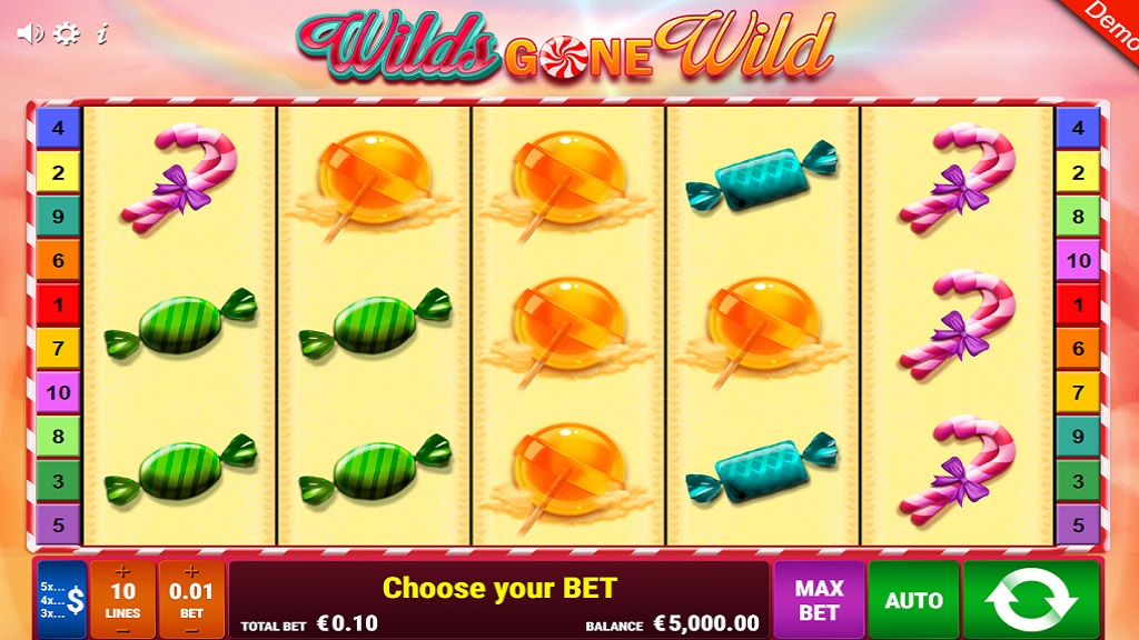 Screenshot of Wilds Gone Wild slot from Gamomat