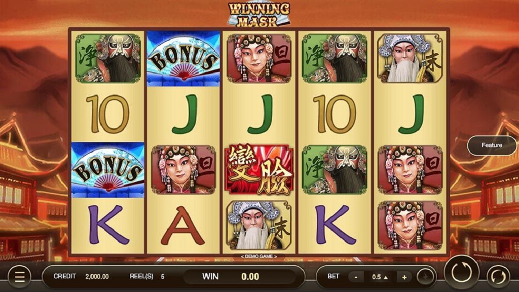 Screenshot of Winning Mask slot from JDB168